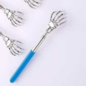 Extendable Stainless Steel Telescopic Back Scratcher (Set of 2 in Blue) NEW
